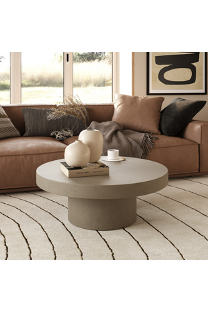   Round Concrete Coffee Table | Oroa.com