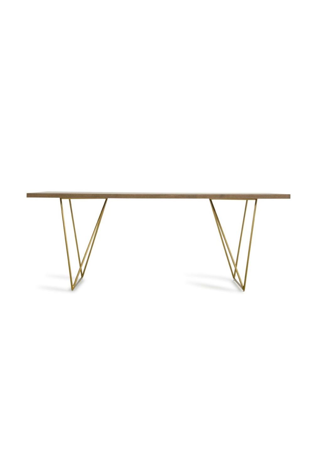   Antique Brass Legged Dining Table | Oroa.com