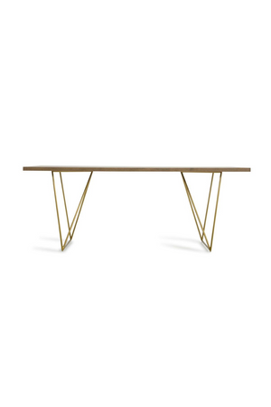   Antique Brass Legged Dining Table | Oroa.com