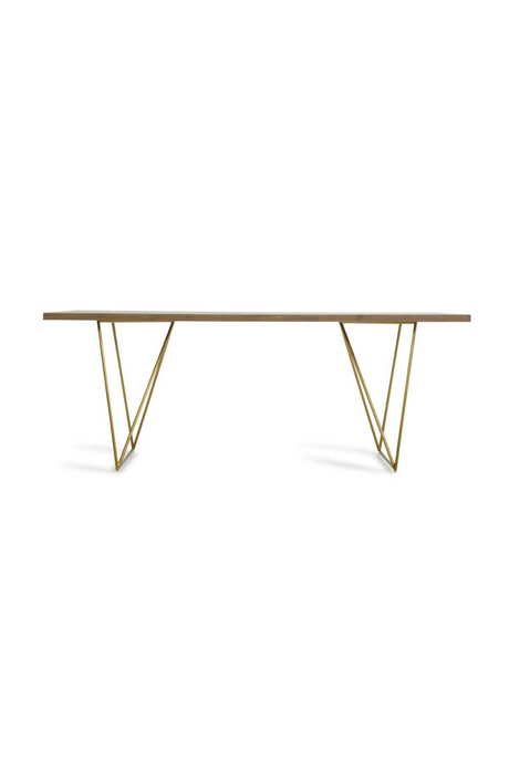   Antique Brass Legged Dining Table | Oroa.com