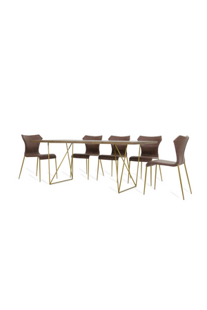   Antique Brass Legged Dining Table | Oroa.com