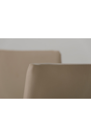   Gray Vegan Leather Dining Chairs (2) | Oroa.com