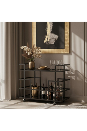   Black Stainless Steel Wine Rack | Oroa.com
