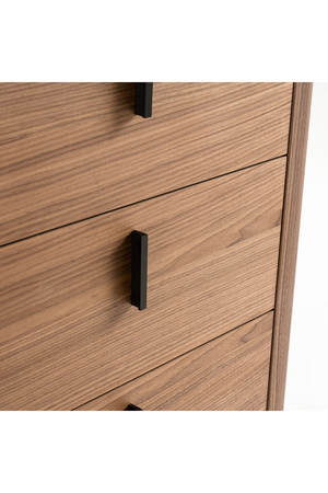   5-Drawer Walnut Chest | Oroa.com