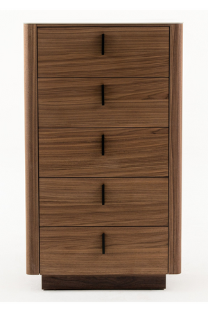   5-Drawer Walnut Chest | Oroa.com