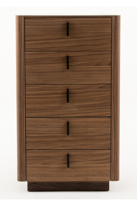   5-Drawer Walnut Chest | Oroa.com