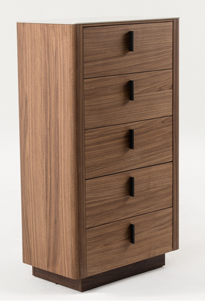   5-Drawer Walnut Chest | Oroa.com