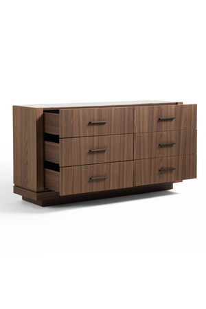   6-Drawer Walnut Dresser | Oroa.com
