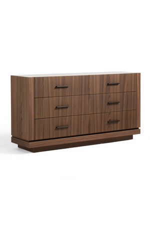   6-Drawer Walnut Dresser | Oroa.com