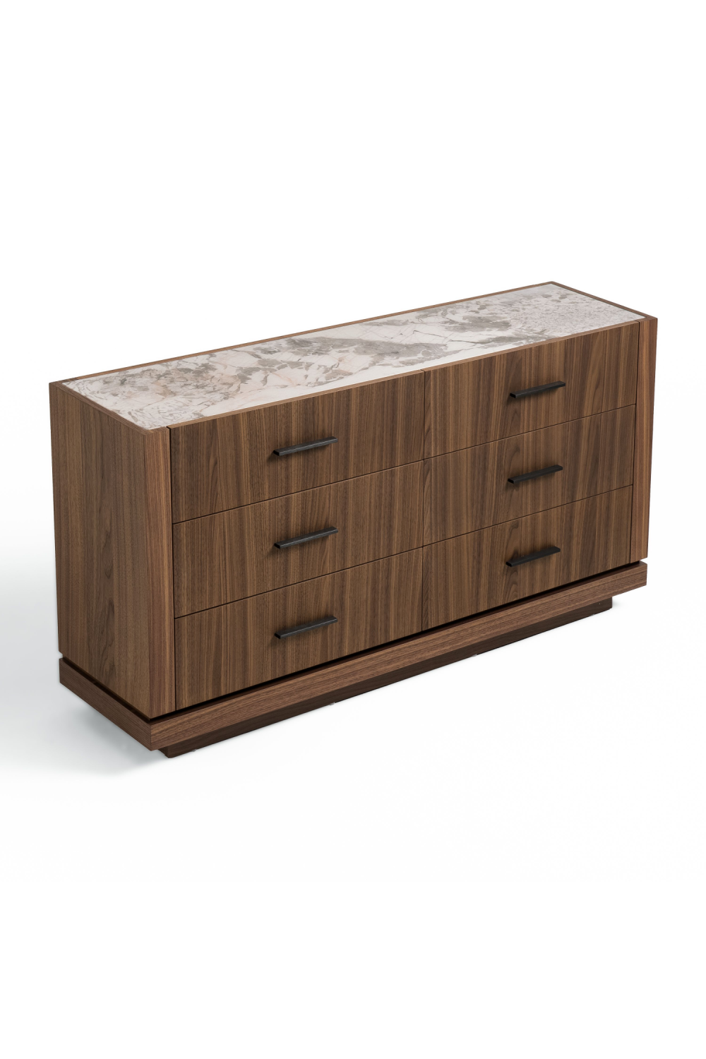   6-Drawer Walnut Dresser | Oroa.com