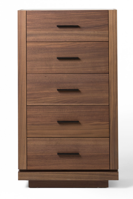   5-Drawer Walnut Chest | Oroa.com
