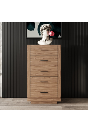   5-Drawer Walnut Chest | Oroa.com