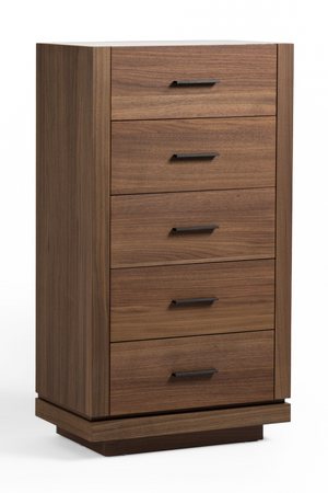   5-Drawer Walnut Chest | Oroa.com