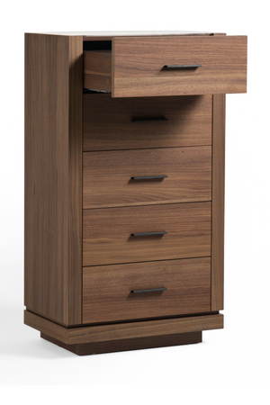   5-Drawer Walnut Chest | Oroa.com