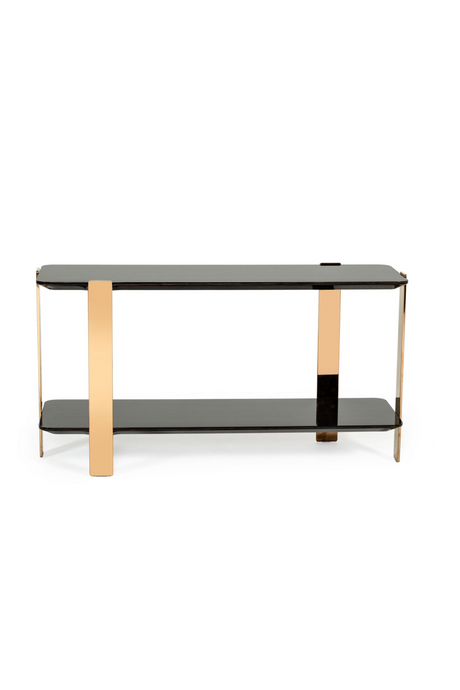   2-Layer Ebony Console Table | Oroa.com