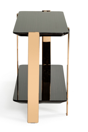   2-Layer Ebony Console Table | Oroa.com