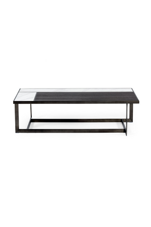   Gray Walnut Marble Coffee Table | Oroa.com
