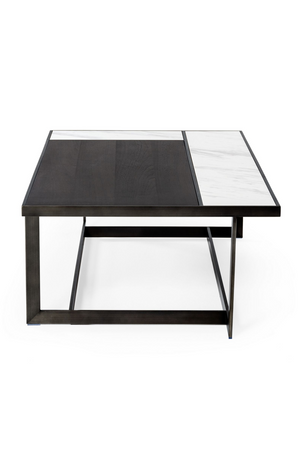   Gray Walnut Marble Coffee Table | Oroa.com