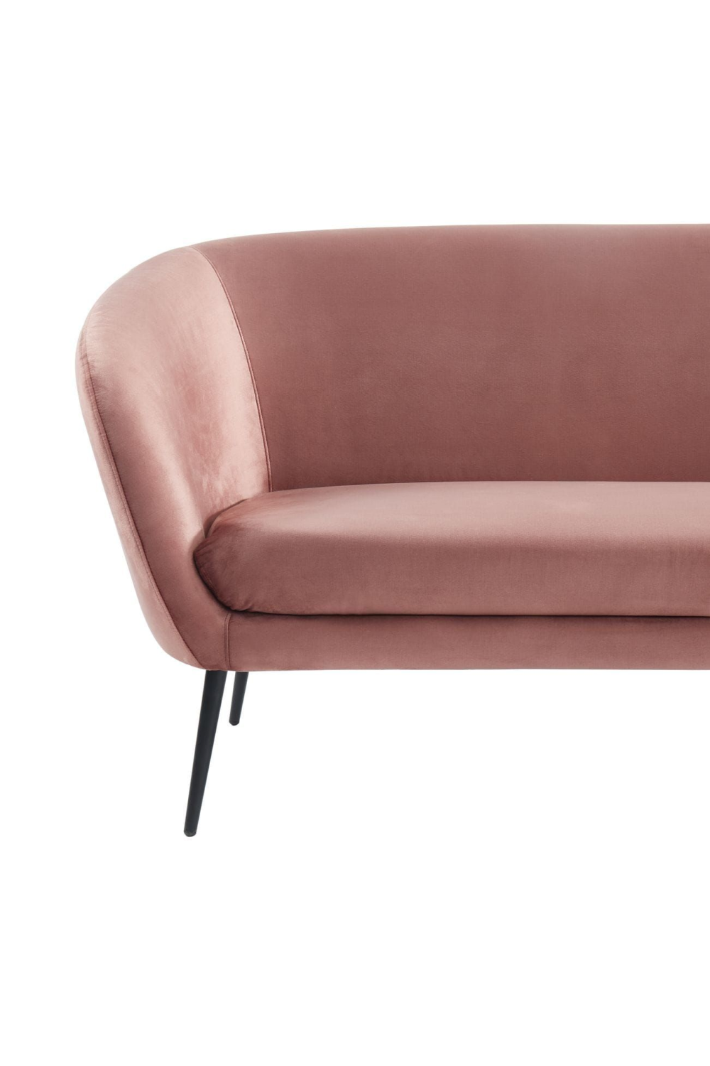   Pink Sloped-Arm Sofa | Oroa.com