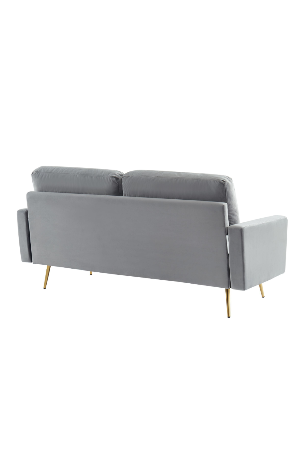   Gray Velvet 2-Seater Sofa | Oroa.com