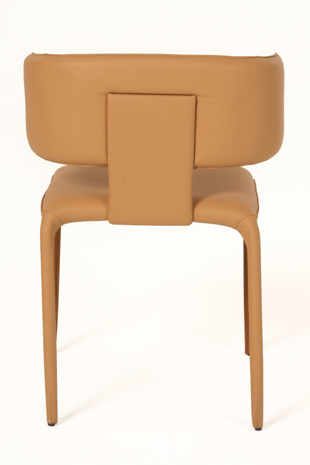   Contoured-Back Vegan Leather Dining Chair | Oroa.com
