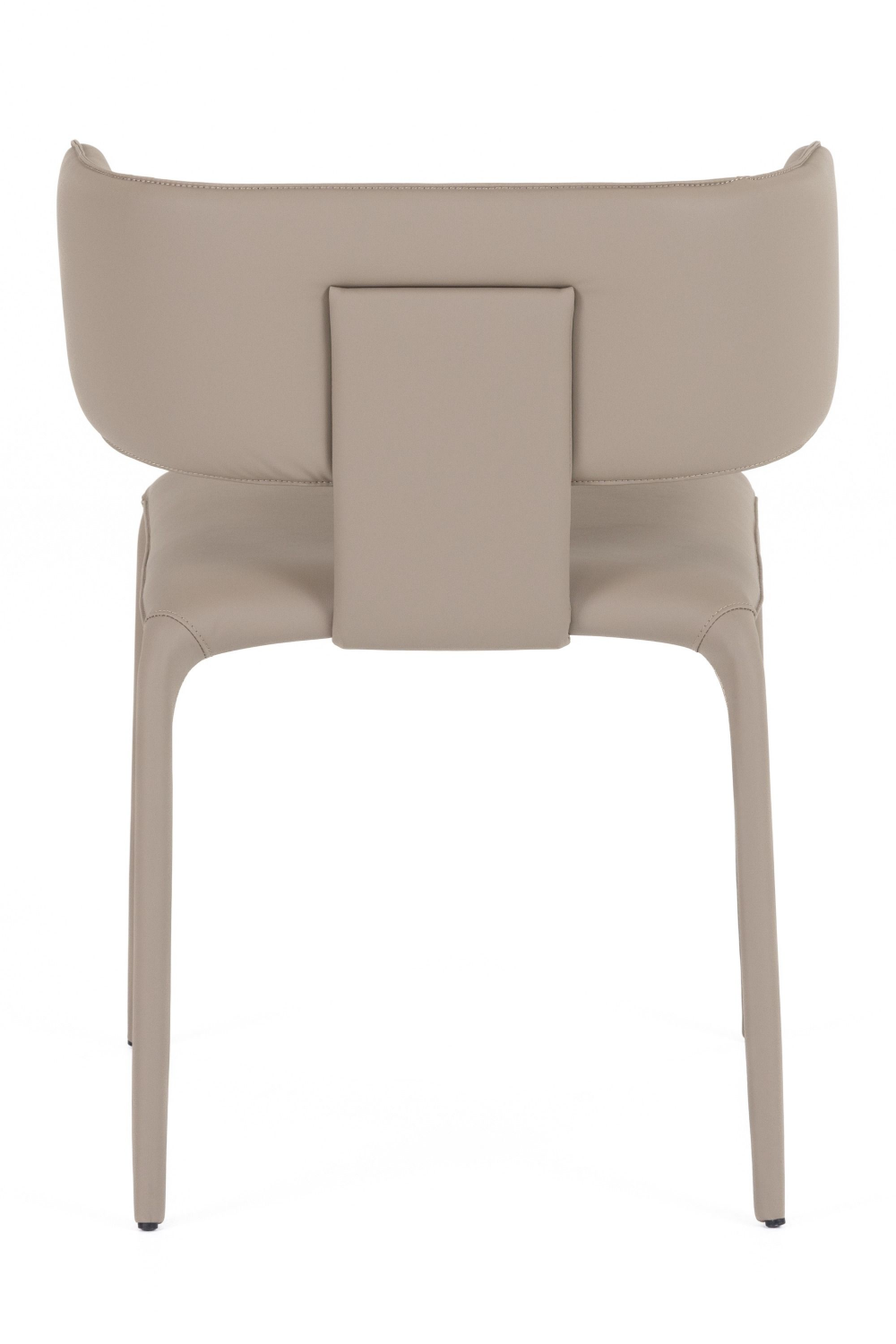   Contoured-Back Vegan Leather Dining Chair | Oroa.com