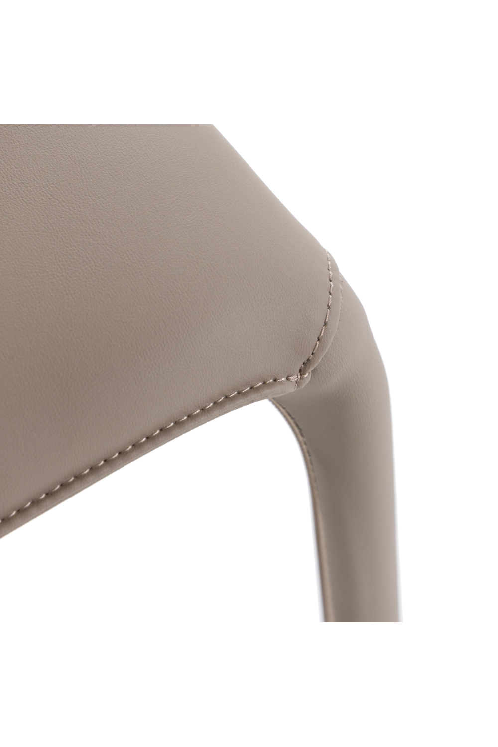   Contoured-Back Vegan Leather Dining Chair | Oroa.com