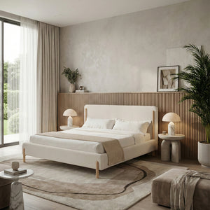   White Upholstered Bed | Oroa.com