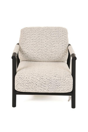   Black Framed Gray Accent Chair | Oroa.com