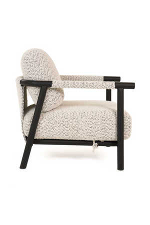   Black Framed Gray Accent Chair | Oroa.com