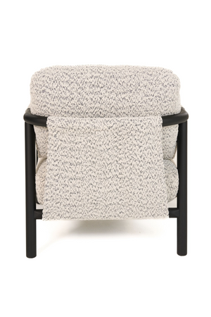   Black Framed Gray Accent Chair | Oroa.com