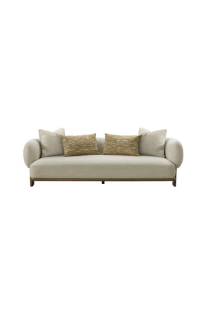   Beige Flared-Arm Sofa | Oroa.com