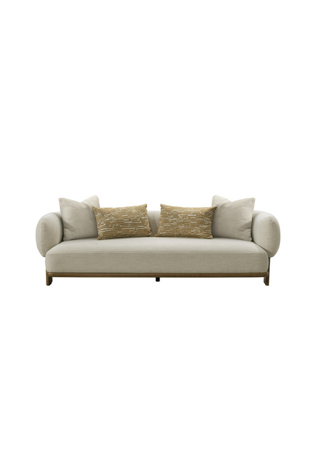   Beige Flared-Arm Sofa | Oroa.com