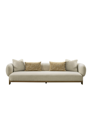   Beige Flared-Arm Sofa | Oroa.com