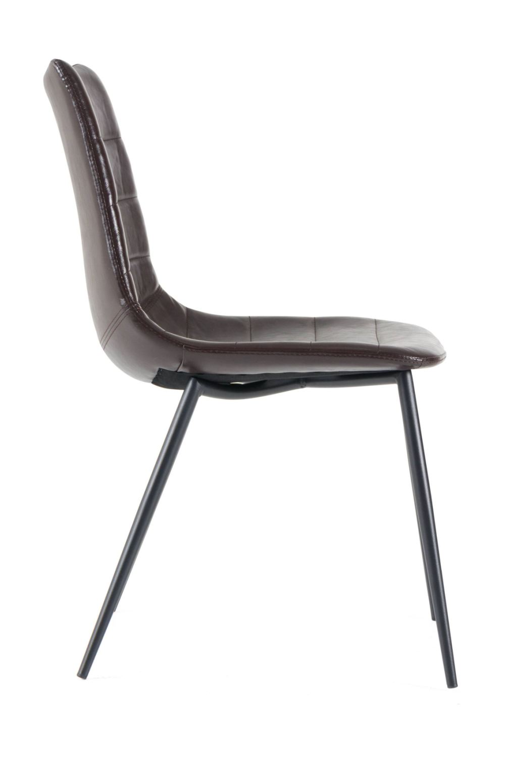   Brown Vegan Leather Dining Chairs (2) | Oroa.com