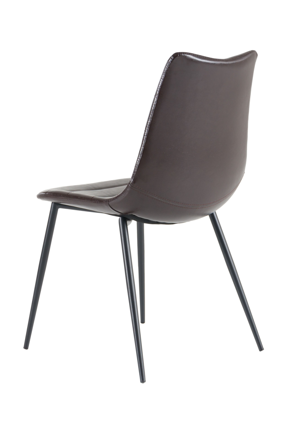   Brown Vegan Leather Dining Chairs (2) | Oroa.com