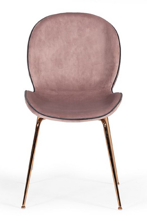   Pink Velvet Dining Chairs (2) | Oroa.com