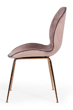  Pink Velvet Dining Chairs (2) | Oroa.com