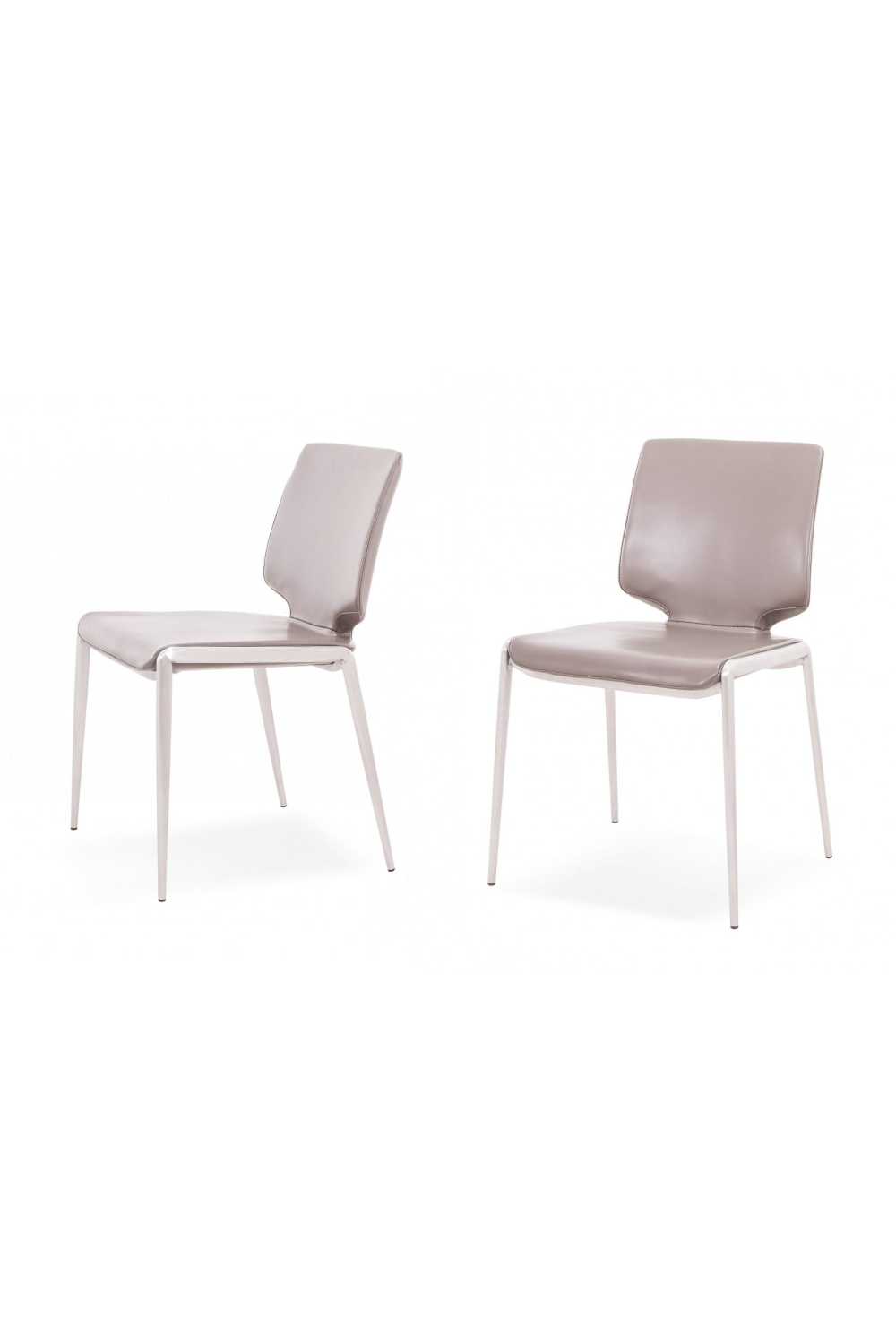   Eco-Leather Stackable Dining Chairs (2) | Oroa.com
