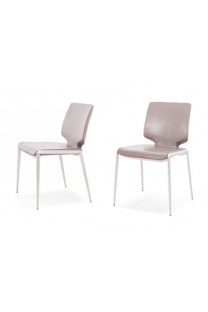   Eco-Leather Stackable Dining Chairs (2) | Oroa.com