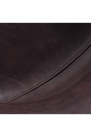   Dark Brown Eco-Leather Dining Chairs (2) | Oroa.com