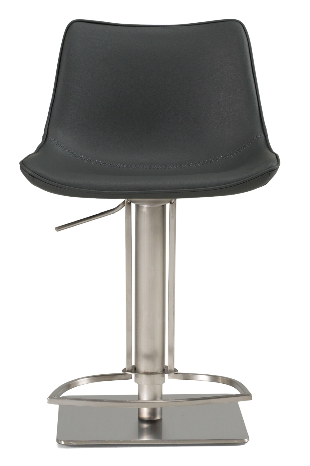   Gray Vegan Swivel Bar Stool | Oroa.com