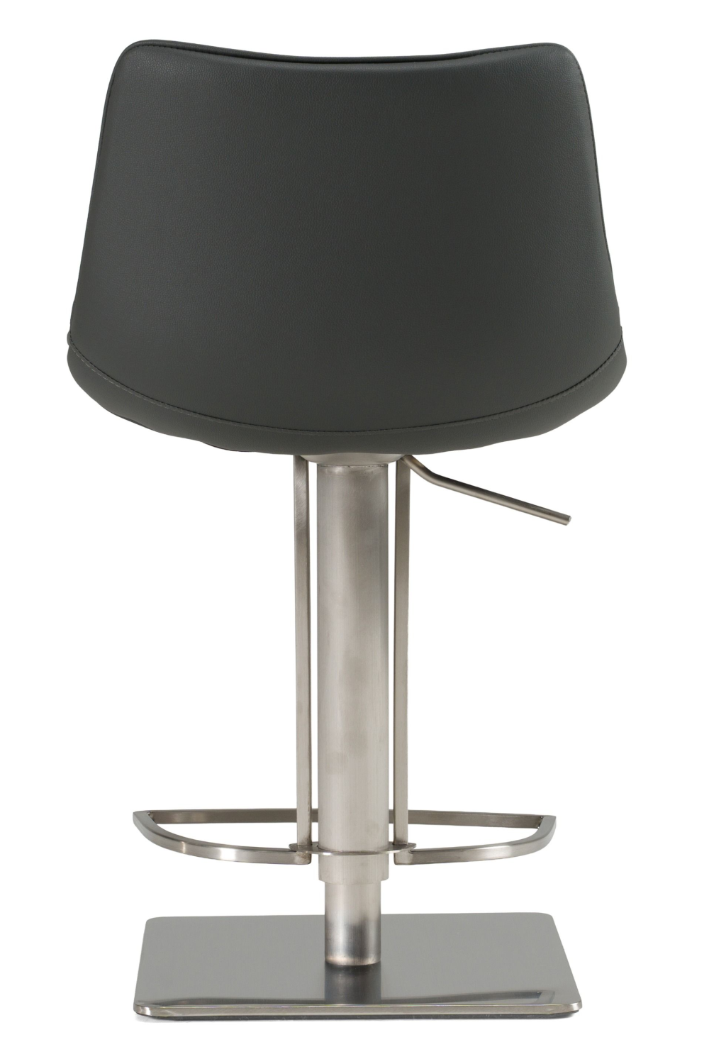   Gray Vegan Swivel Bar Stool | Oroa.com
