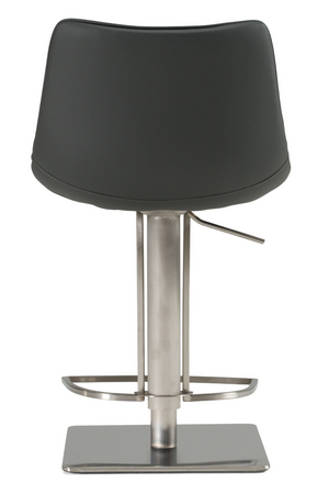   Gray Vegan Swivel Bar Stool | Oroa.com