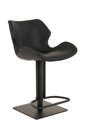   Black Eco-Leather Bar Stool | Oroa.com