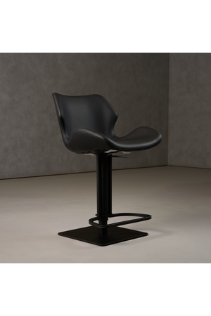   Black Eco-Leather Bar Stool | Oroa.com