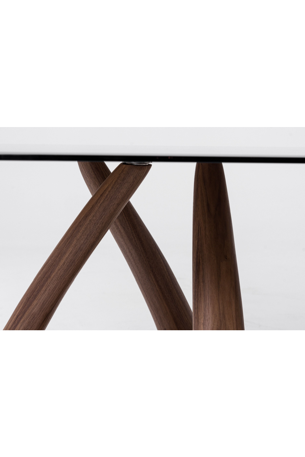   Oval Gray Glass Dining Table | Oroa.com