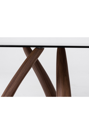   Oval Gray Glass Dining Table | Oroa.com