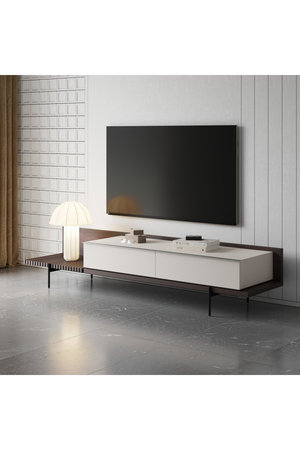   Matte Beige TV Cabinet | Oroa.com