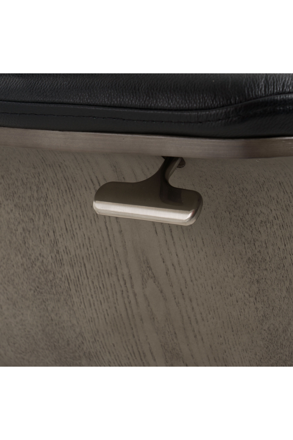  Black Leather Lounge Chair & Ottoman | Oroa.com